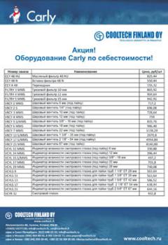 Внимание! Акция! Оборудование Carly по себестоимости!