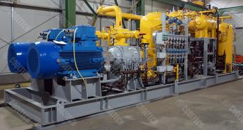Компрессорная установка охлаждения и осушки газа